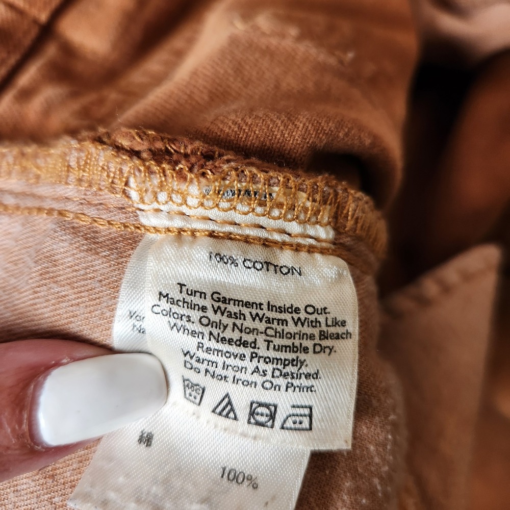 Eddie Bauer Men Vintage Jeans 33x34 Actual 33x32.5 Brown Cotton Denim Straight - Picture 13 of 15